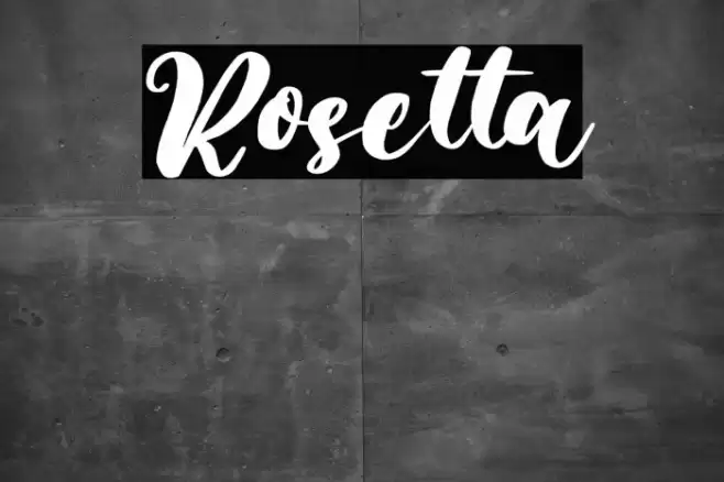 Rosetta Font examples