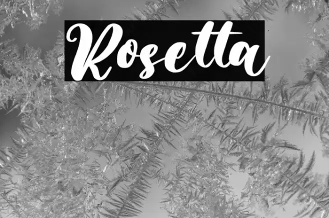 Rosetta Font examples