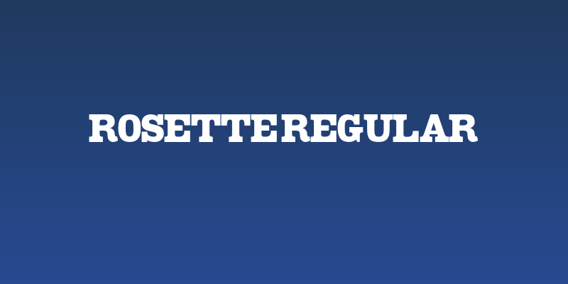 Rosette Regular Social Header