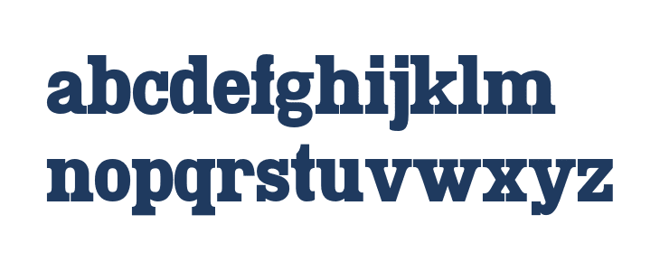 Rosette Regular Lowercase