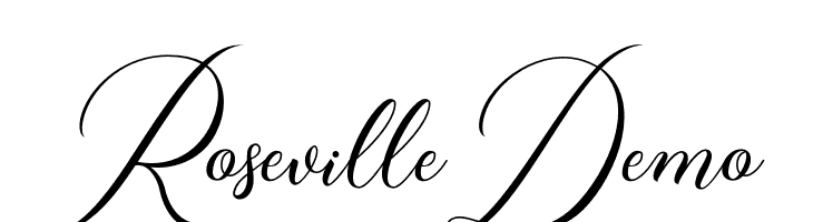 RosevilleDemo  Descarca Fonturi Gratis