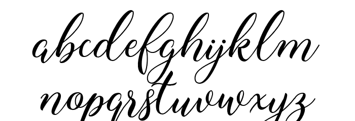 RosevilleDemo Font LOWERCASE