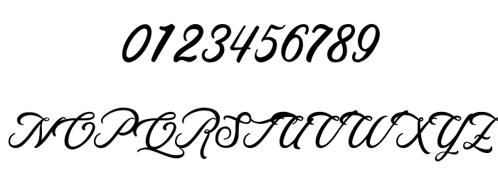 Rosewell Script Demo Font OTHER CHARS
