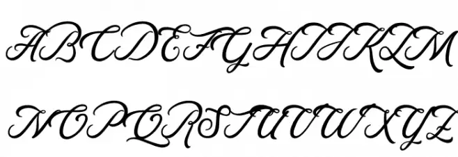 Rosewell Script Demo फ़ॉन्ट अपरकेस