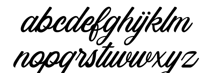 Rosewell Script Demo Font LOWERCASE