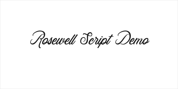 Rosewell Script Demo Logo