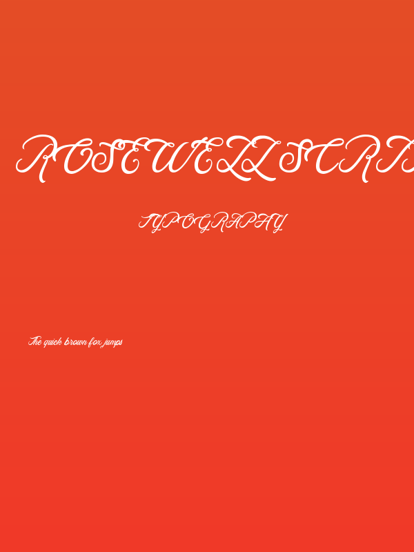 Rosewell Script Demo Poster