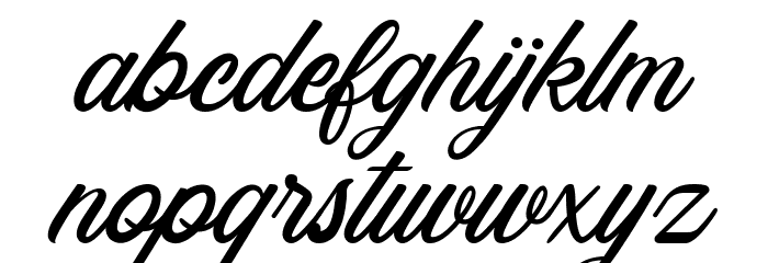 Rosewell Script Demo Font LOWERCASE