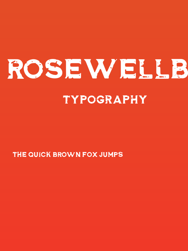 RosewellBlackRGHRegular Poster