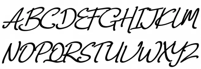 Rosewind Regular Font Litere mari