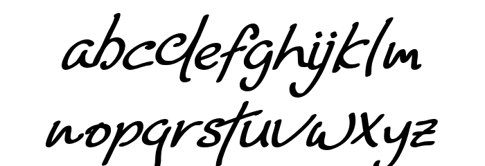 Rosewind Regular Font LOWERCASE
