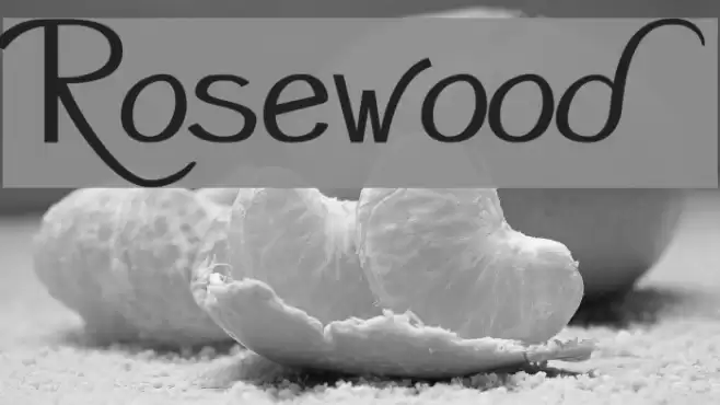 Rosewood Font examples