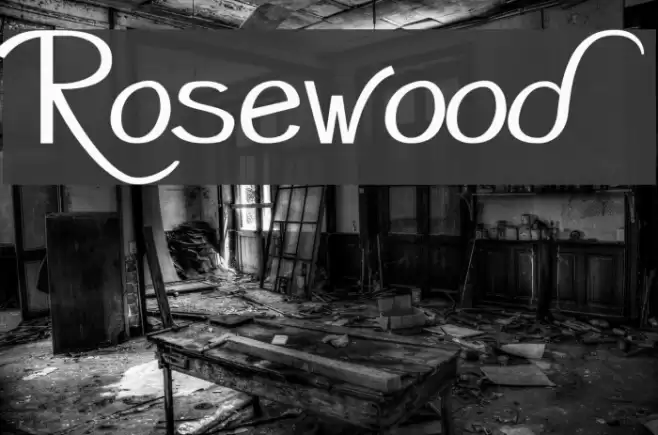 Rosewood Font examples