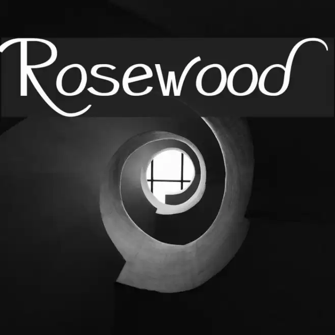 Rosewood Font examples