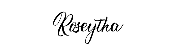 Roseytha  Free Fonts Download