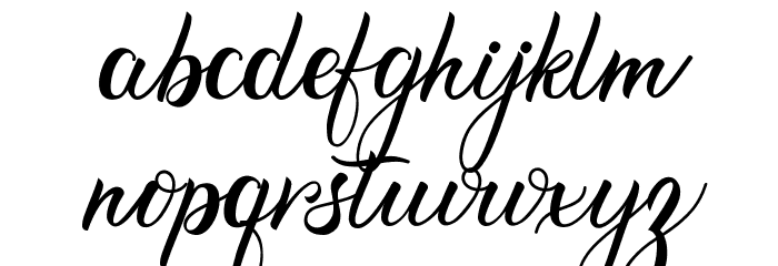 Roseytha Font LOWERCASE