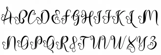 Roshalia 字体 大写
