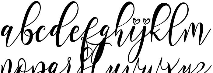Roshalia Font LOWERCASE