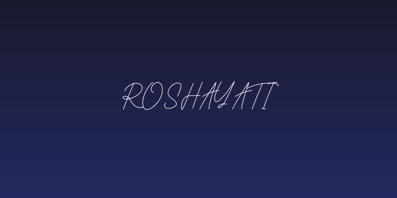 Roshayati Social Header