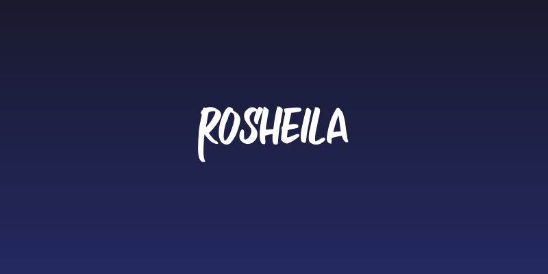 Rosheila Social Header