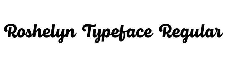 Roshelyn Typeface Regular  baixar fontes gratis