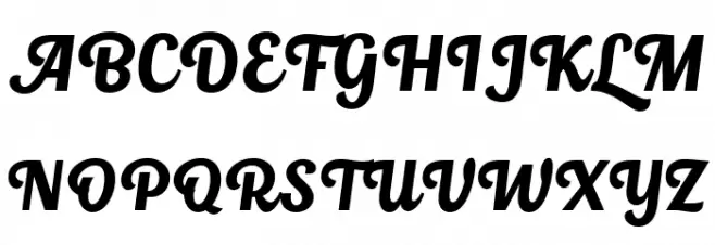 Roshelyn Typeface Regular Font UPPERCASE