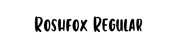 Roshfox Regular  font caratteri gratis