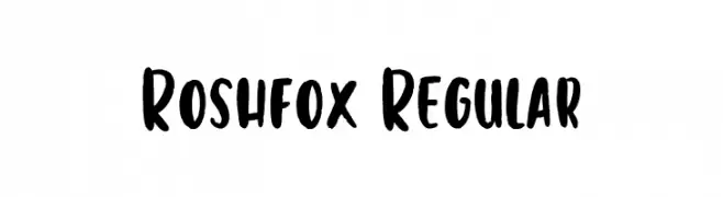 Roshfox Regular  Descarca Fonturi Gratis