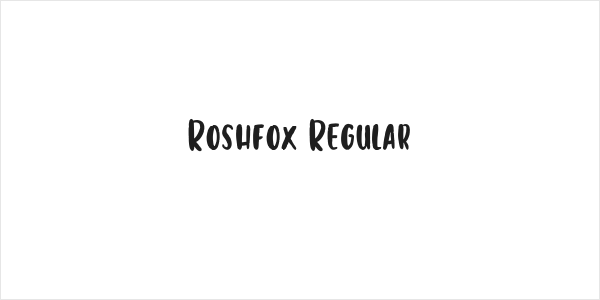 Roshfox Regular Logo