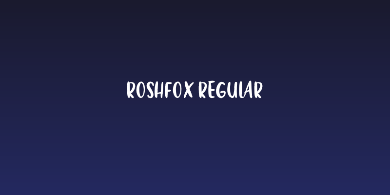 Roshfox Regular Social Header
