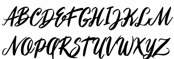Roshida Valentines Schriftart Groß