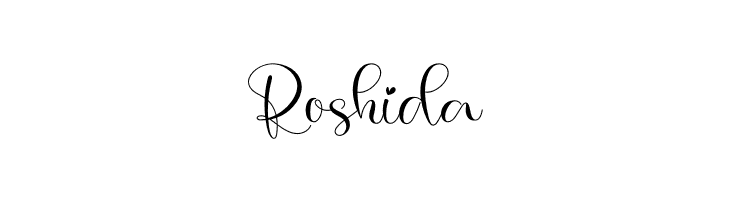 Roshida  Скачать бесплатные шрифты