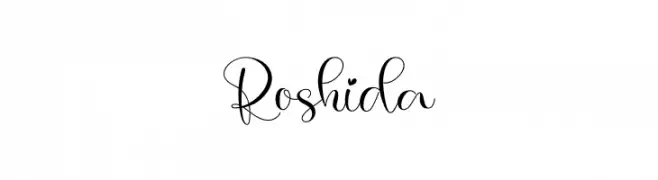 Roshida  フリーフォントのダウンロード