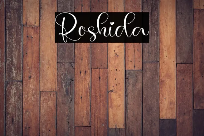 Roshida Example 1