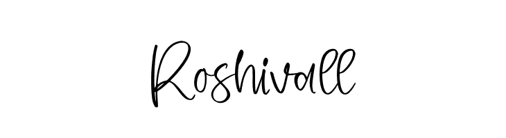 Roshivall  フリーフォントのダウンロード