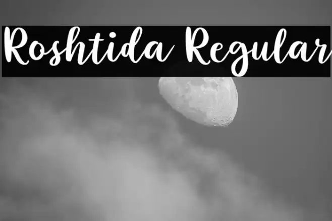 Roshtida Regular Font examples