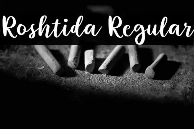 Roshtida Regular Font examples
