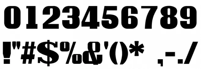 Roshungi Bold Font OTHER CHARS