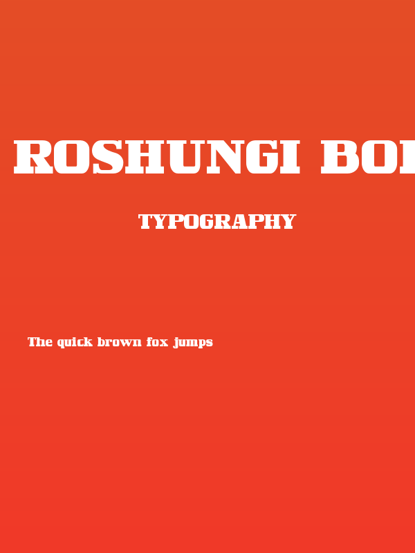 Roshungi Bold Poster