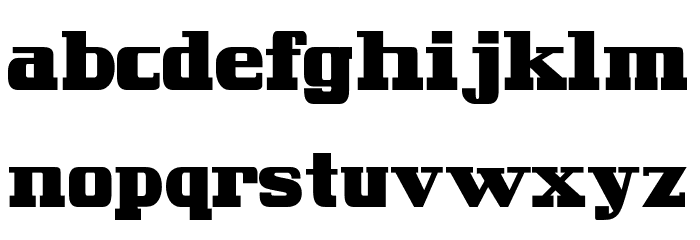 Roshungi Bold Schriftart Kleinbuchstaben