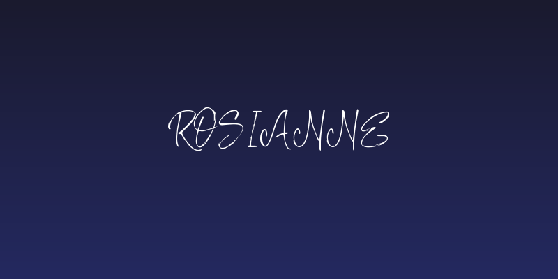 Rosianne Social Header