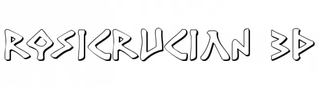 Rosicrucian 3D  Frei Schriftart Herunterladen