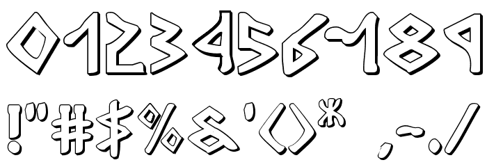 Rosicrucian 3D Font OTHER CHARS