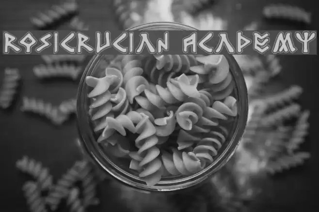 Rosicrucian Academy フォント examples