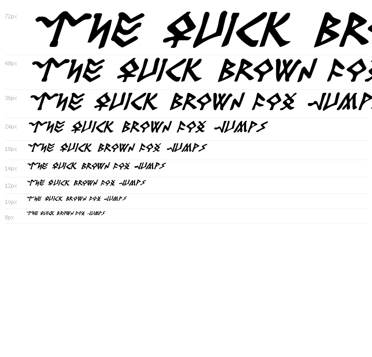 Rosicrucian Italic Waterfall