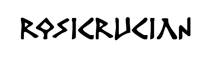 Rosicrucian Font