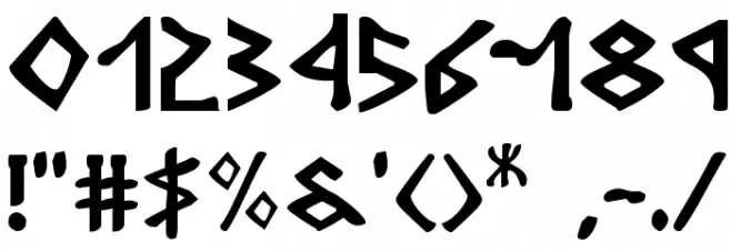 Rosicrucian フォント その他の文字