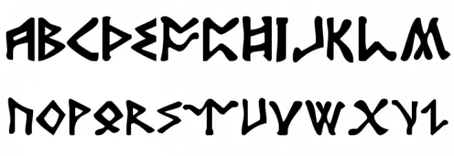 Rosicrucian Шрифта ВЕРХНИЙ