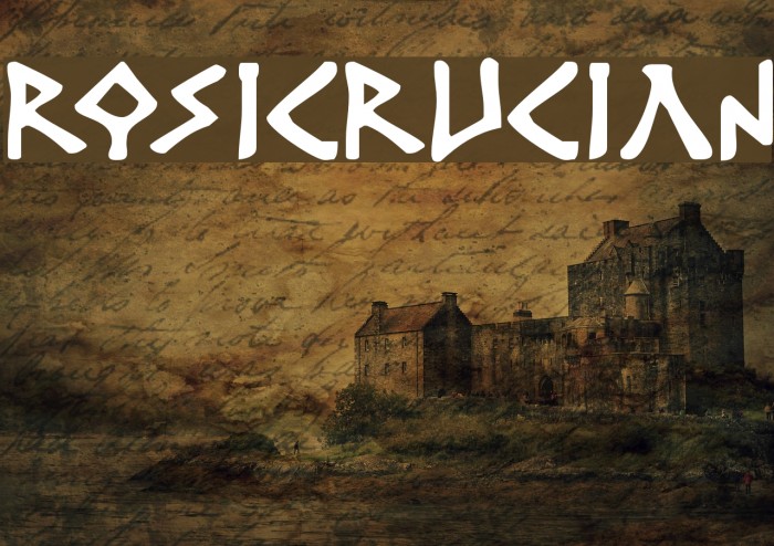 Rosicrucian Font examples