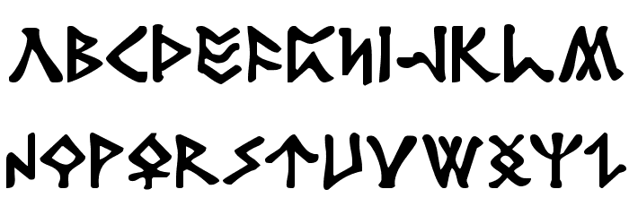 Rosicrucian Font LOWERCASE